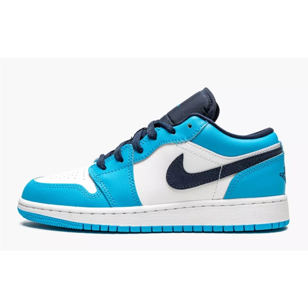 Nike Air Jordan 1 Low UNC White Powder Blue Obsidian YOUTH 6